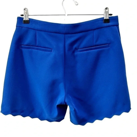 Banana Republic Shorts Scalloped Hem Cobalt Blue Size 0 - Picture 3 of 14